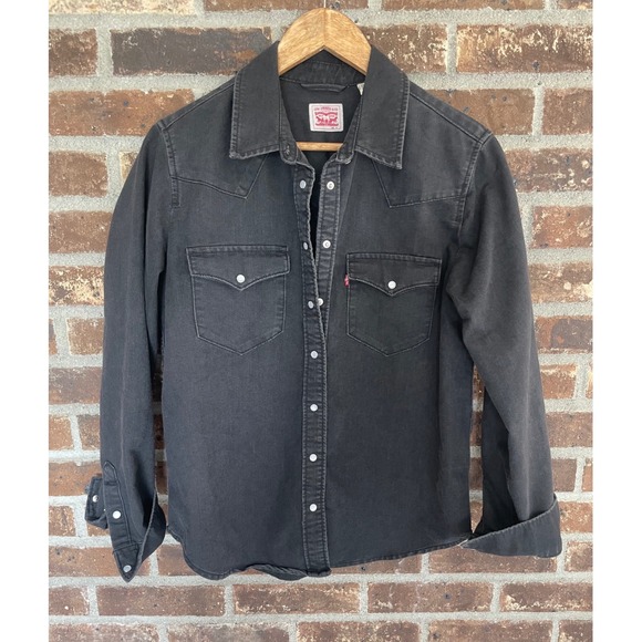 Levi's Tops - Levi's Denim Vintage Black Pearl Snap Western Shirt